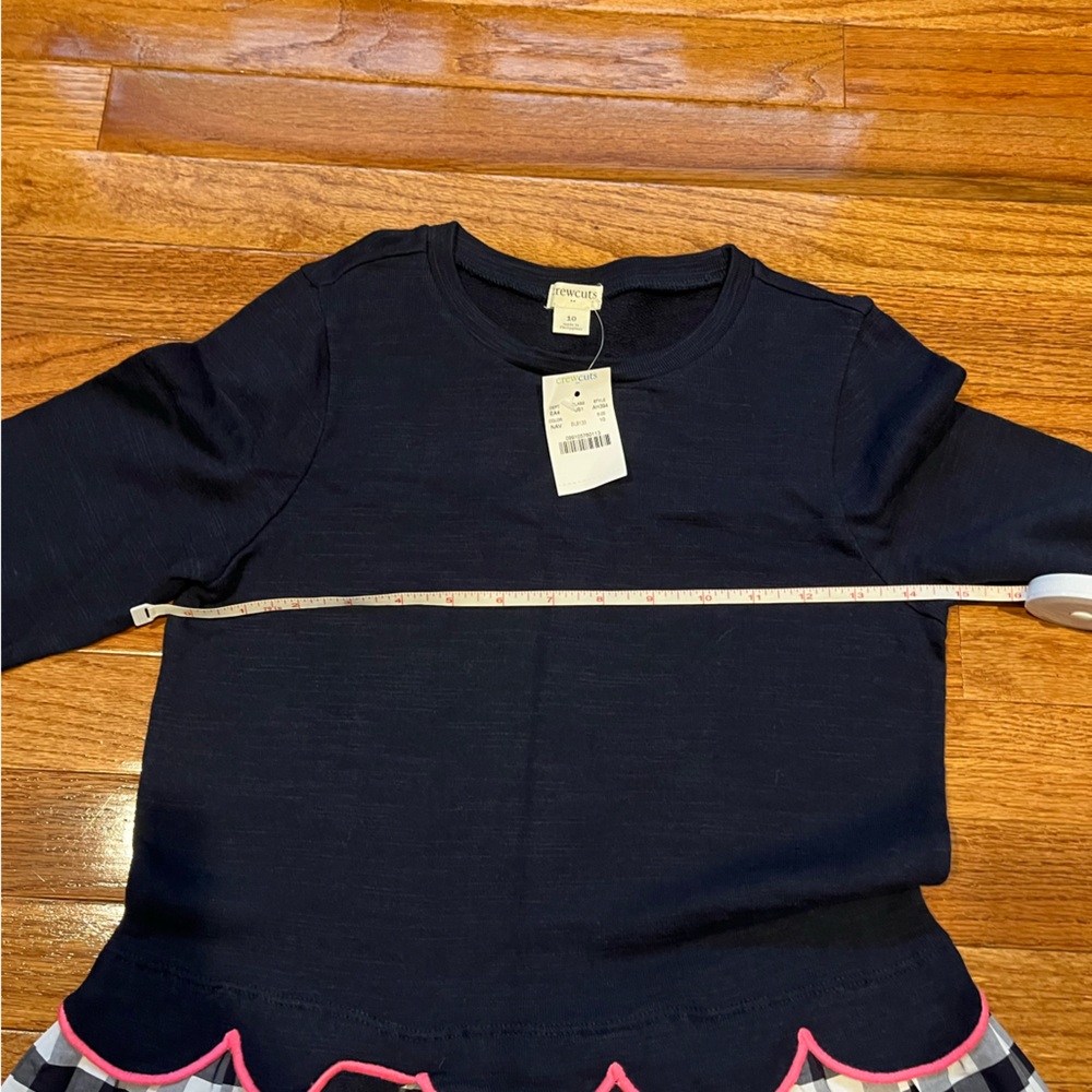 Crewcuts navy, pink and gingham dress size 10, NWT - Picture 13 of 13